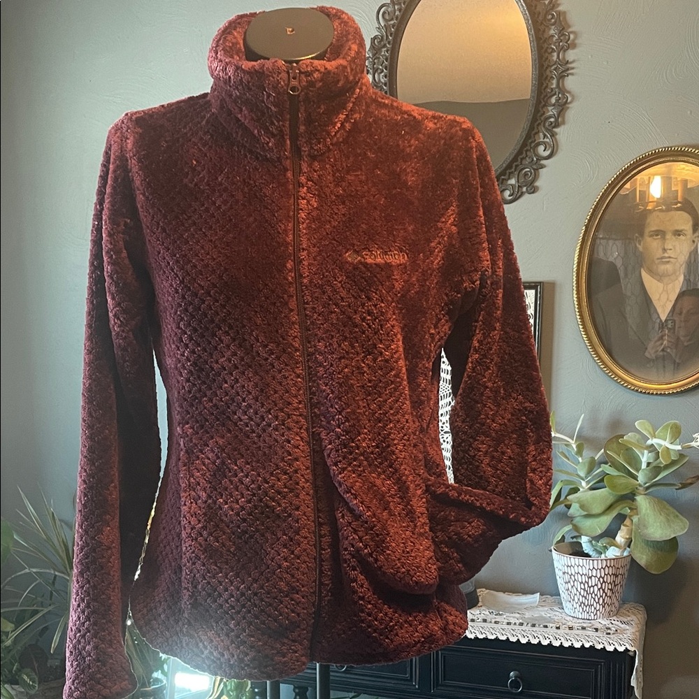 Columbia Women's Deep Red Teddy Jacket